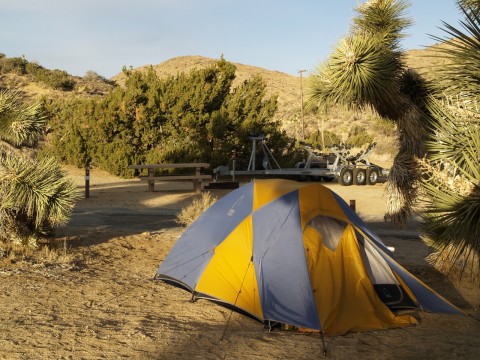 Camping with trailer